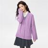 Giordano Women's Blended Chunky Knit V-Neck Cardigan