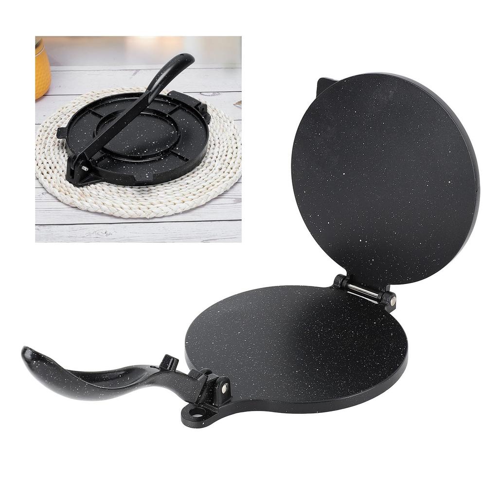 Чугунная машинка для тортильи - 10,4x7,7 дюйма Электрический пресс для роти и тортильи, пресс для мучных тортилий, многофункциональный пресс для тортильи для оберток для пельменей