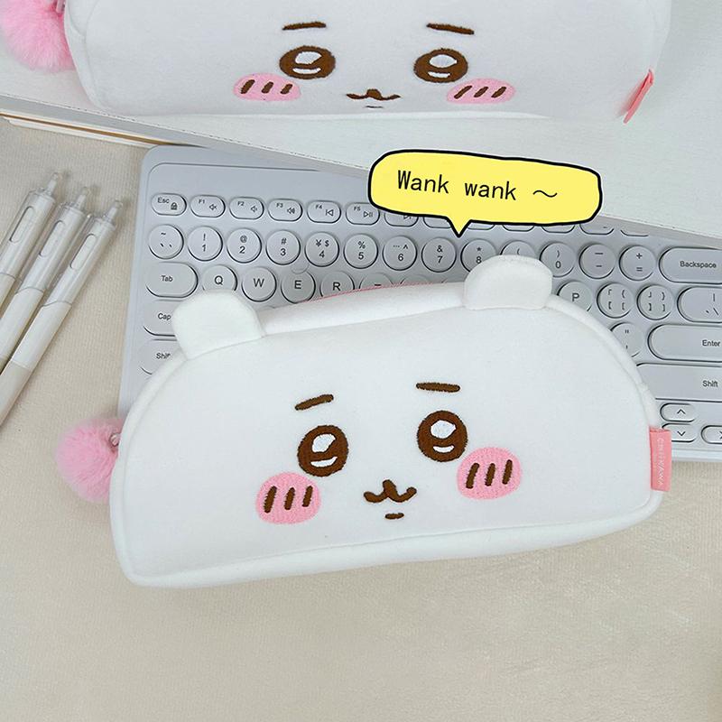 Милый японский аниме пенал Chiikawa Kawaii Usagi Hachiware для студентов, большая вместимость, мультяшная сумка для канцелярских принадлежностей, подарки на день рождения