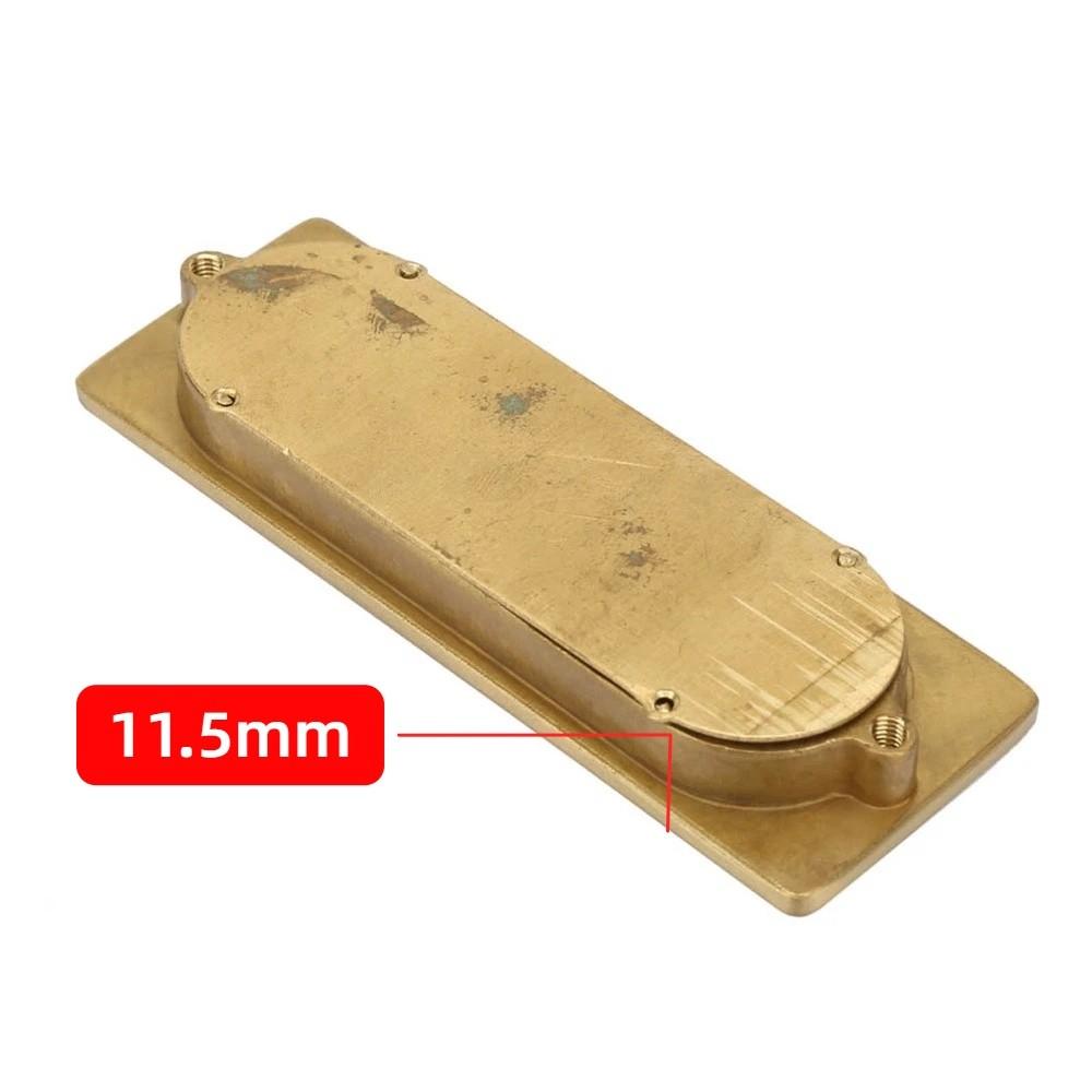 Врезная ручка из латуни Плоский дизайн с выемкой для пальца 105x38x11,5 мм Невидимая ручка-выемка с 2 монтажными винтами Заподлицо ручка-выемка