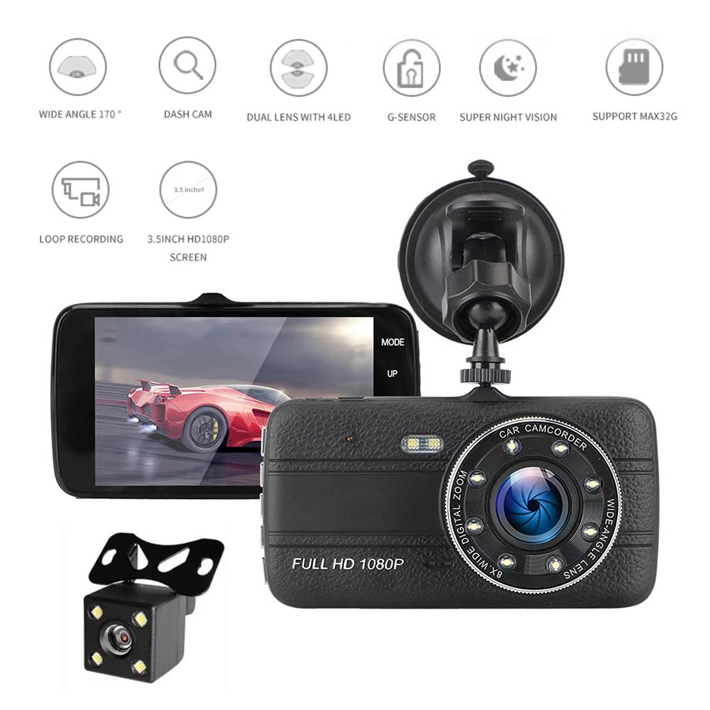 Автомобильный видеорегистратор HD 1080P Dash Cam Камера заднего вида для автомобиля Drive Video Recorder Black Box Night Vision Auto Dashcam Автомобильные аксессуары