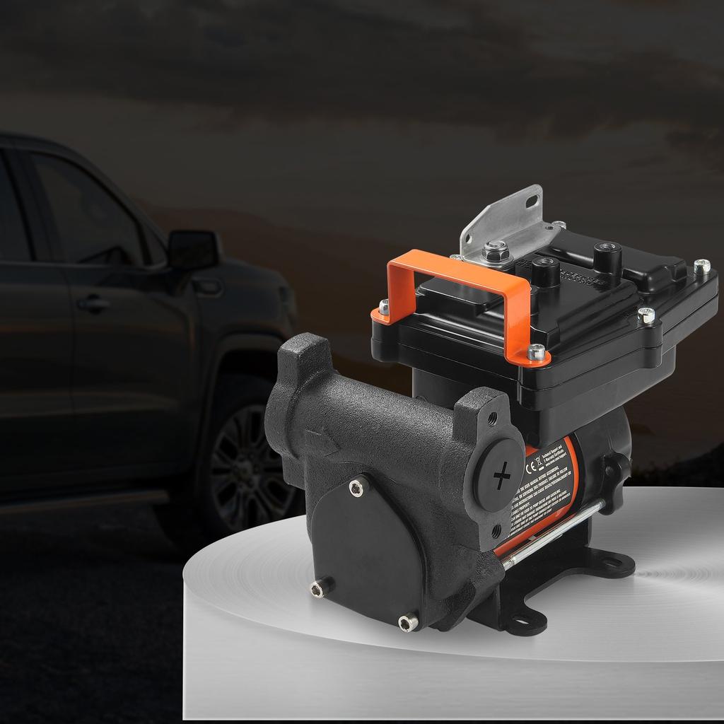VEVOR Fuel Transfer Pump, 12V DC 57L/min(15 GPM) 186W(1/4 HP), Portable Electric Diesel Transfer Pump with Auto Shut-Off Fuel Nozzle