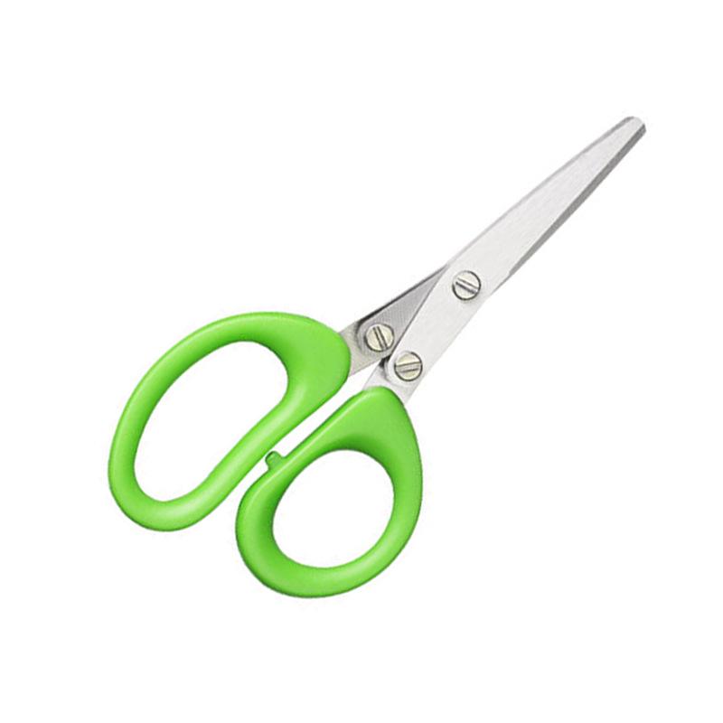 Stainless Steel Multi-Layer Kitchen Scissors: Multi-Functional Green Onion & Vegetable Scissors
