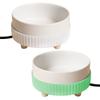 Dogs Heated Water Bowl For Pet Winter Heated Water Feeder Constant Temperature USB Rechargeable Heating Bowl Pet Accessories