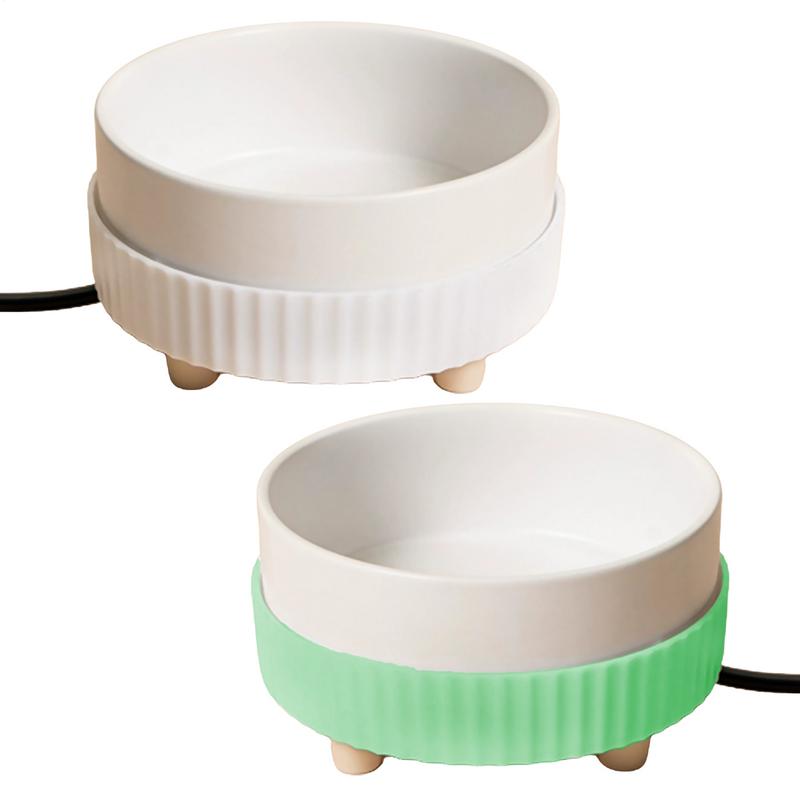 Dogs Heated Water Bowl For Pet Winter Heated Water Feeder Constant Temperature USB Rechargeable Heating Bowl Pet Accessories