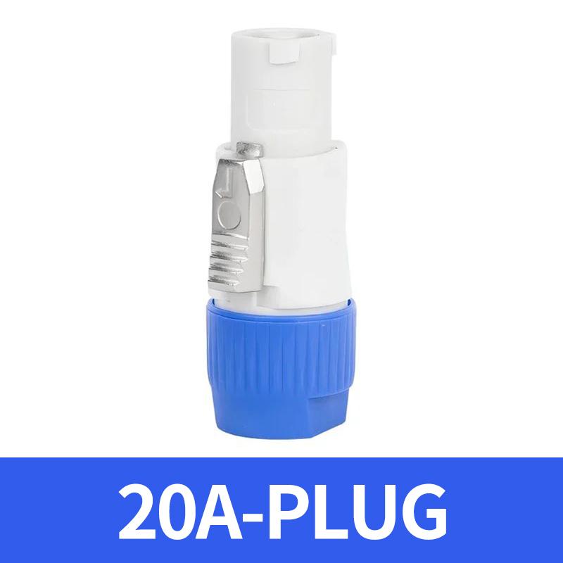 5/10/20PCS 3Pin NAC3FCA NAC3FCB Power Connector LED Speakon Male Plug Blue (Input)+White (Output) Plug+Female Socket 20A 250VAC