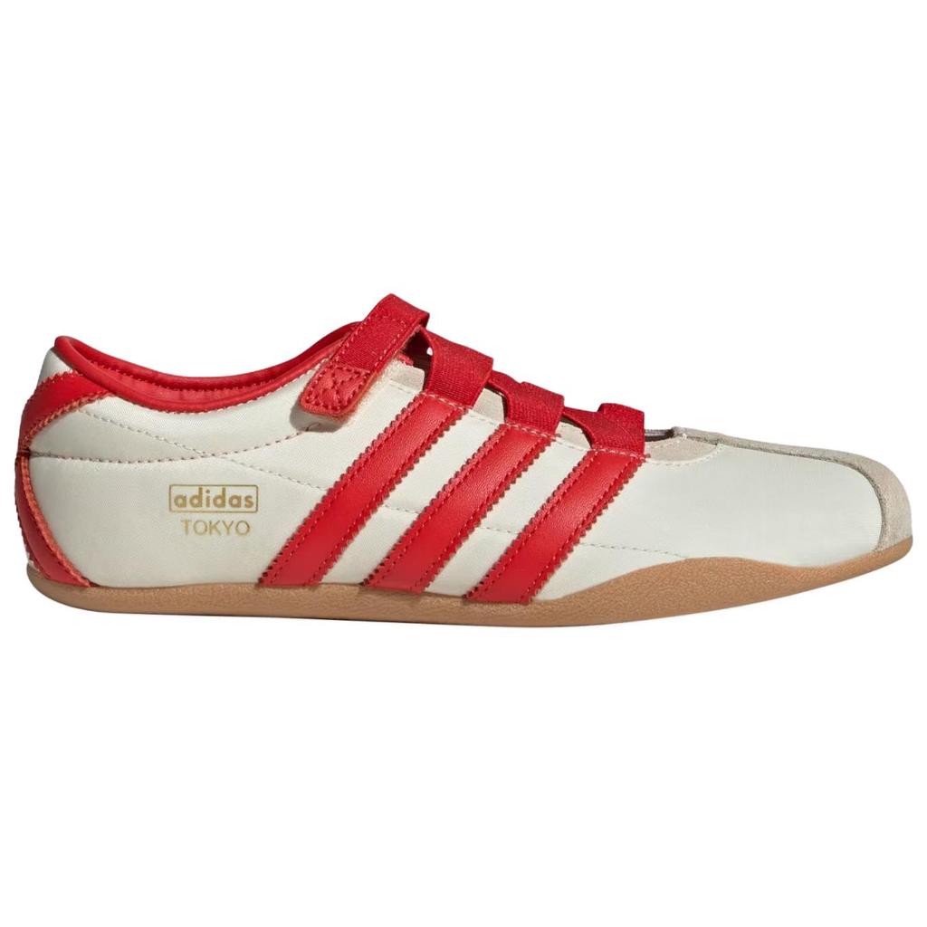 adidas Токио Мэри Джейн Кремовый Белый Красный Золотой Металлик Женские Кроссовки IH3999
