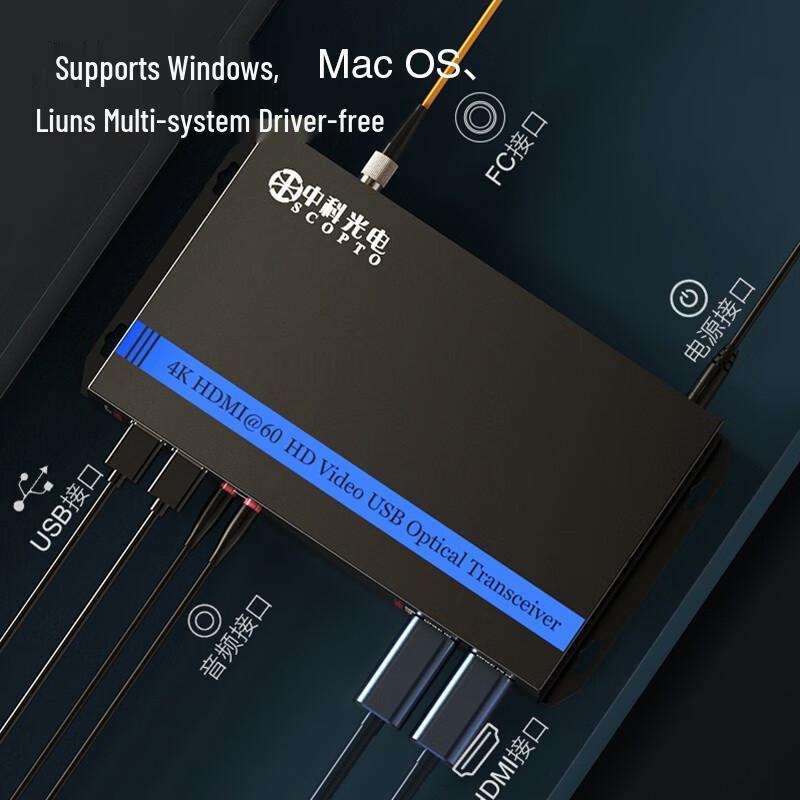 Zhongke Optoelectronics 4K HDMI Видео Оптоволоконный Удлинитель