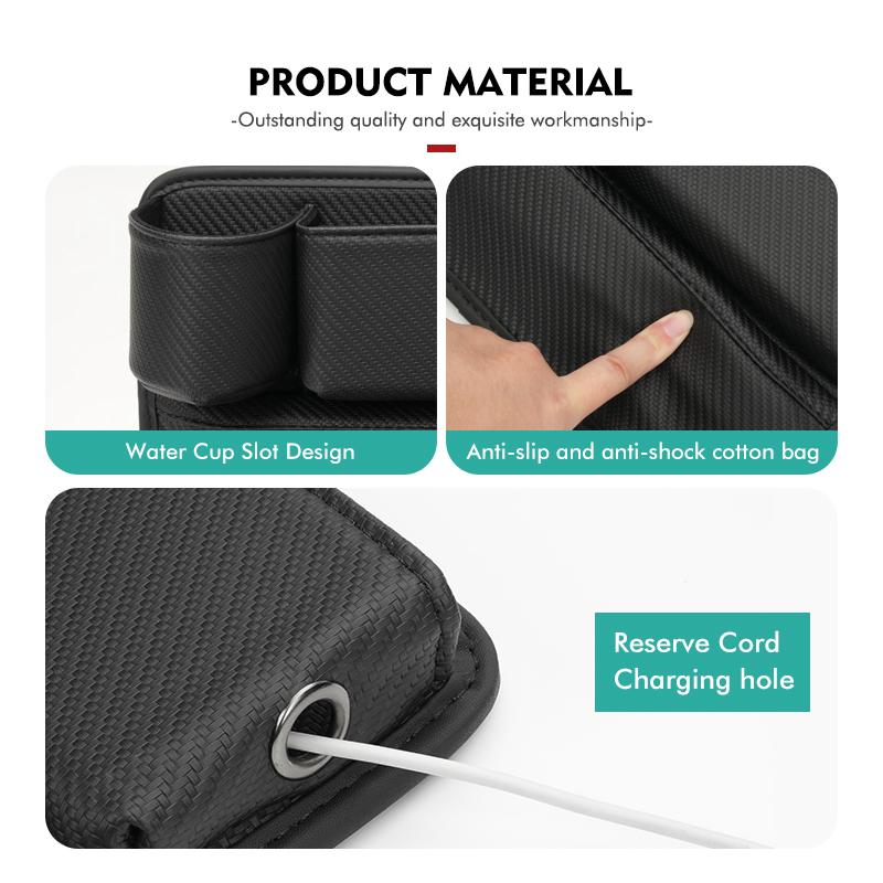 Multifunction Car Seat Gap Storage Box Water Cup Holder Card Bag For BMW E87 E70 E91 E30 G20 E92 E93 E60 E46 E90 G30 E53 X1 VL4