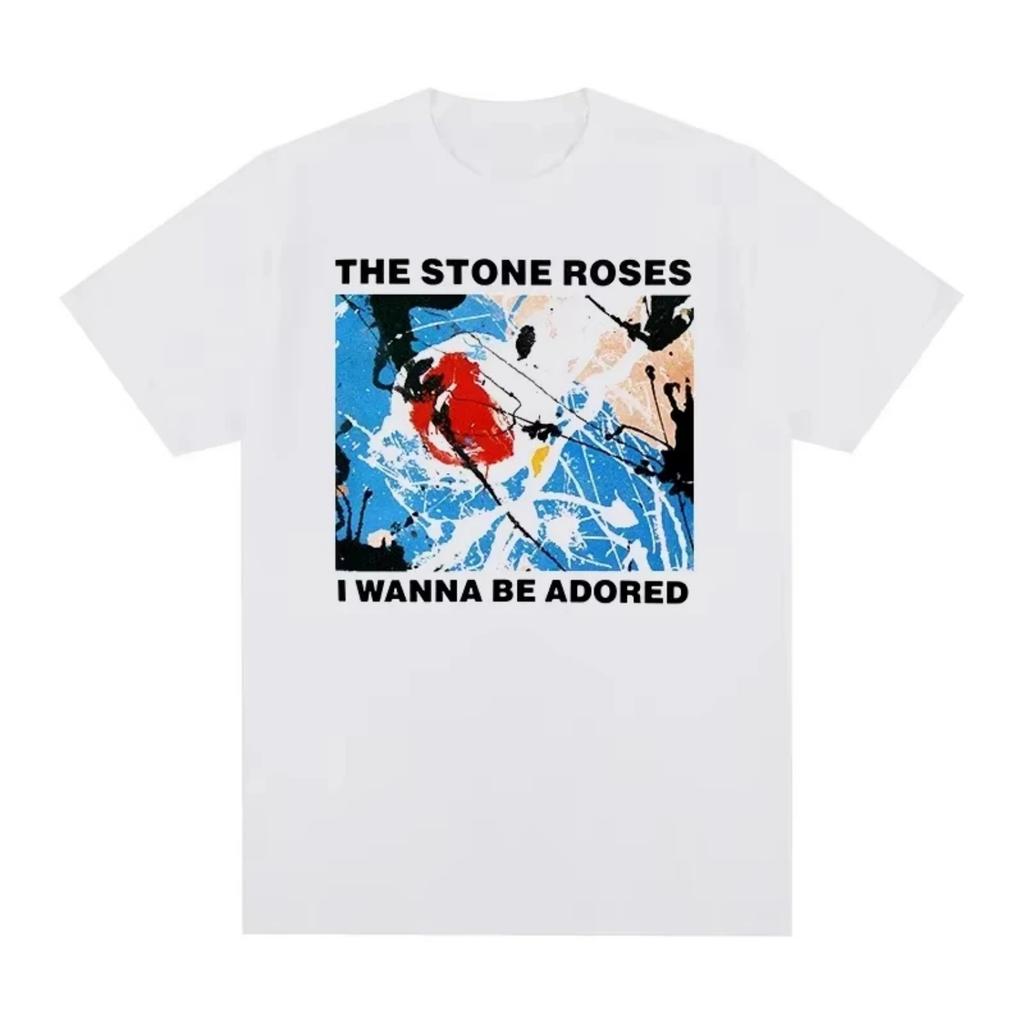 Футболка The Stone Roses Wanna Be Adored Мужская футболка Новая футболка Женские топы Унисекс