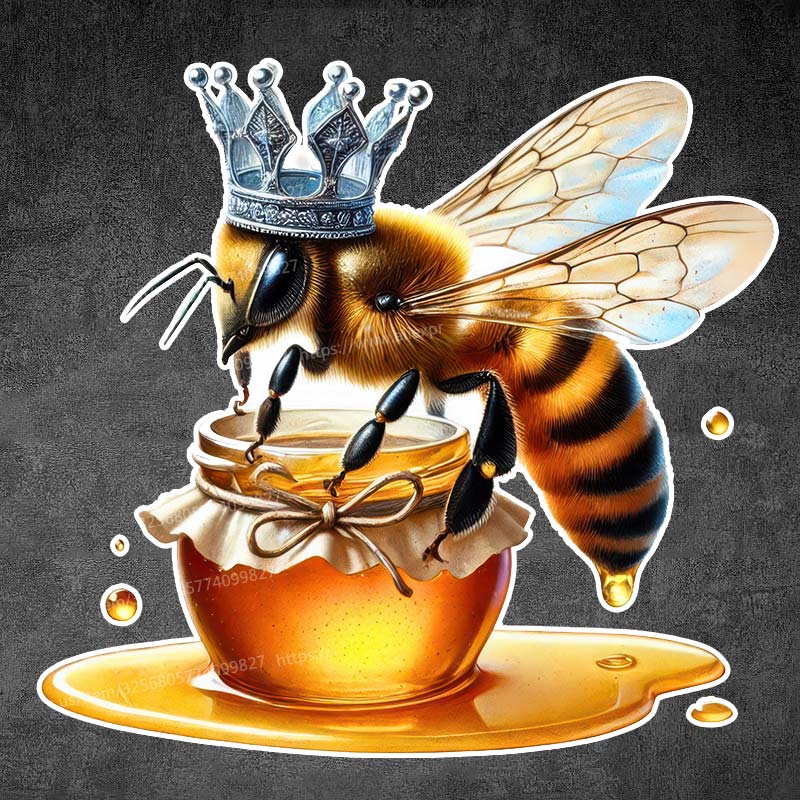 Queen Bee Honey Bee Art Car Sticker Waterproof Vinyl Decal on Bumper Rear Window Laptop Self-adhesive Decal Car Accessories Y169
