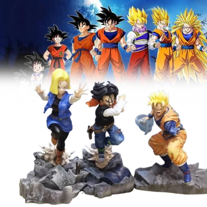 Saiyan Son Super Gohan Android 17 18 Action Figure Model Toy Doll Gift Kids