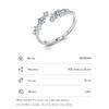 New 925 Sterling Silver Minimalist Clear Zirconia Stackable Ring For Women Anniversary Wedding Band Simple Fine Jewelry