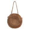 Round Straw Beach Bags for Women Big Circle Hand-Knitting Bags High Capacity Totes Bag Travel Bali Summer Shoulder Bag