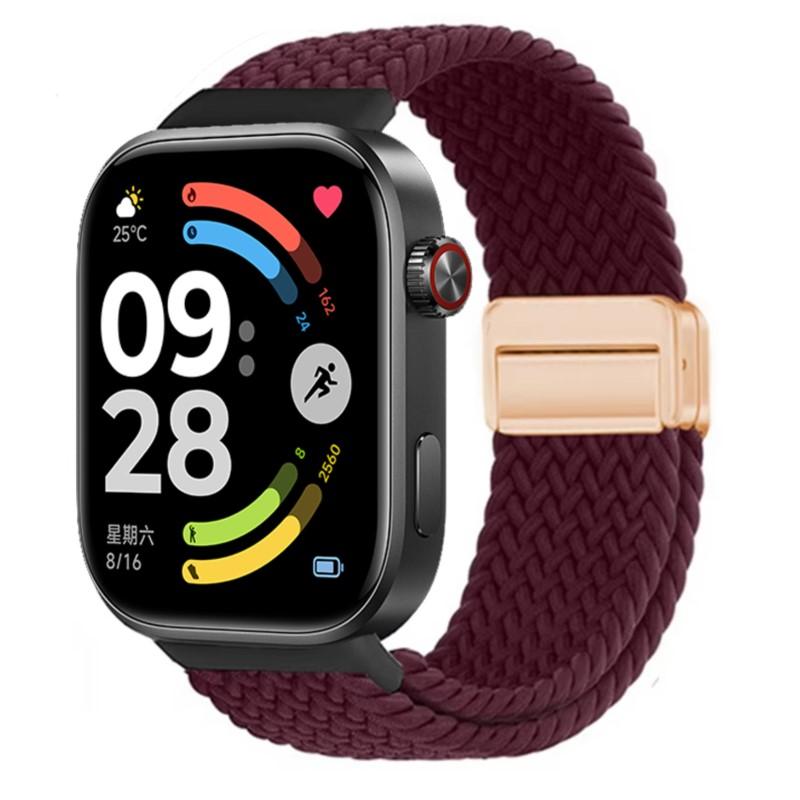 Магнитный плетеный ремешок для Redmi Watch 6 5 4 Спортивный нейлоновый Регулируемый Запасной браслет correa Xiaomi Mi Band 8 Pro/9 Pro band