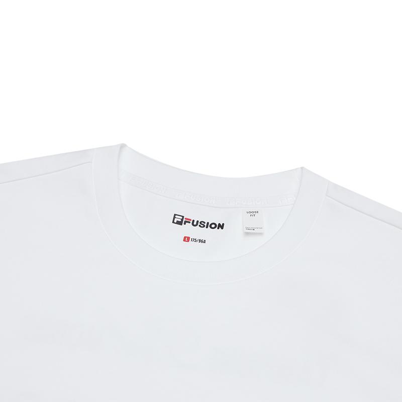 FILA FUSION T Shirt Unisex Cloud White T11M425107FWT