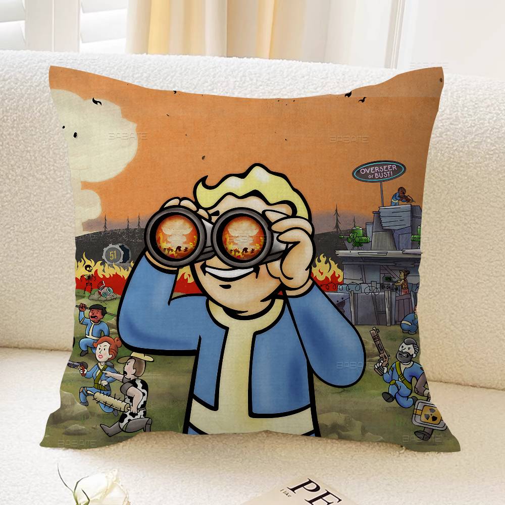 Game Vault Tec F-Fallout Cushion Cover Polyester Sofa Cushions Decorative Throw Pillows Home Decoration Pillowcover