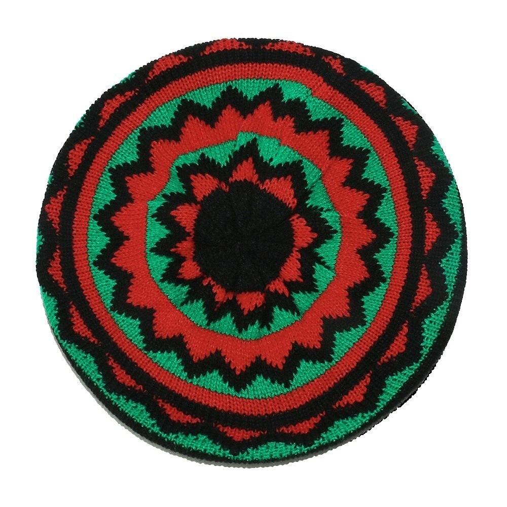 Rainbow Color Jamaican Knitted Hat Crochet Reggae Hat Fashion Hippie Beret Party