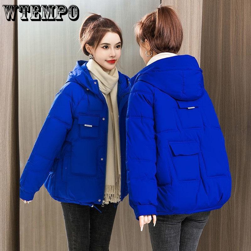 Winter Large Size Thin Thickened Bread Clothing Short Down Cotton Jacket Cotton Clothing Female Small Person Jacket