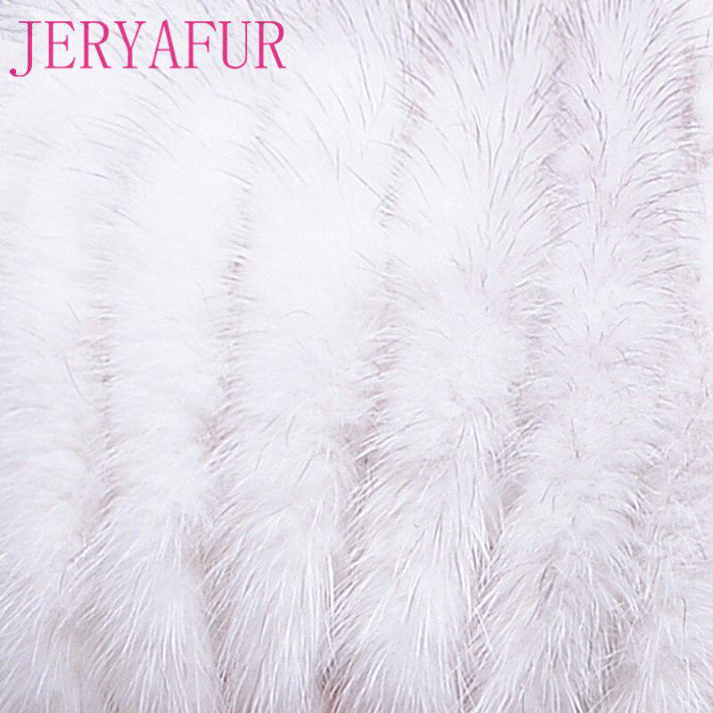 JERYAFUR Зимняя женская шапка из норки, новая шапка для защиты ушей, лыжная шапка ручной работы из норки и лисы, теплая подготовка к меху