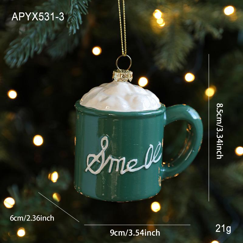 Christmas Pendant Plastic Material Old Man Car Bear Christmas Tree Hanging Decoration Family Party Christmas Decoration Pendant