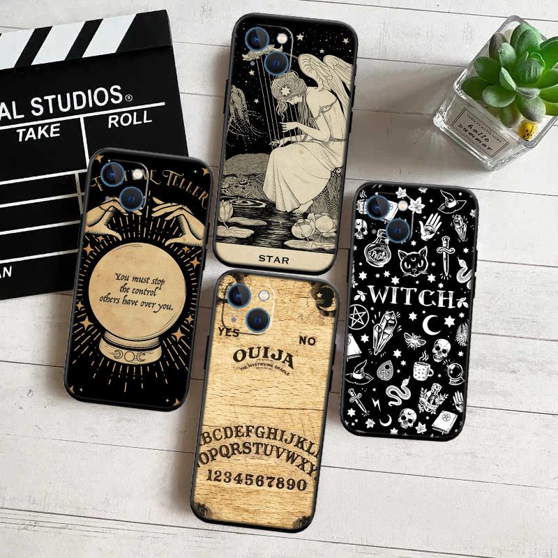 QE10 Divination Tarot Phone Case for OPPO A40 A60 A80 A15 A16 A16K A12 A17 A17K A54 A54S A53 A53S A55 A56 A57 A98 F23