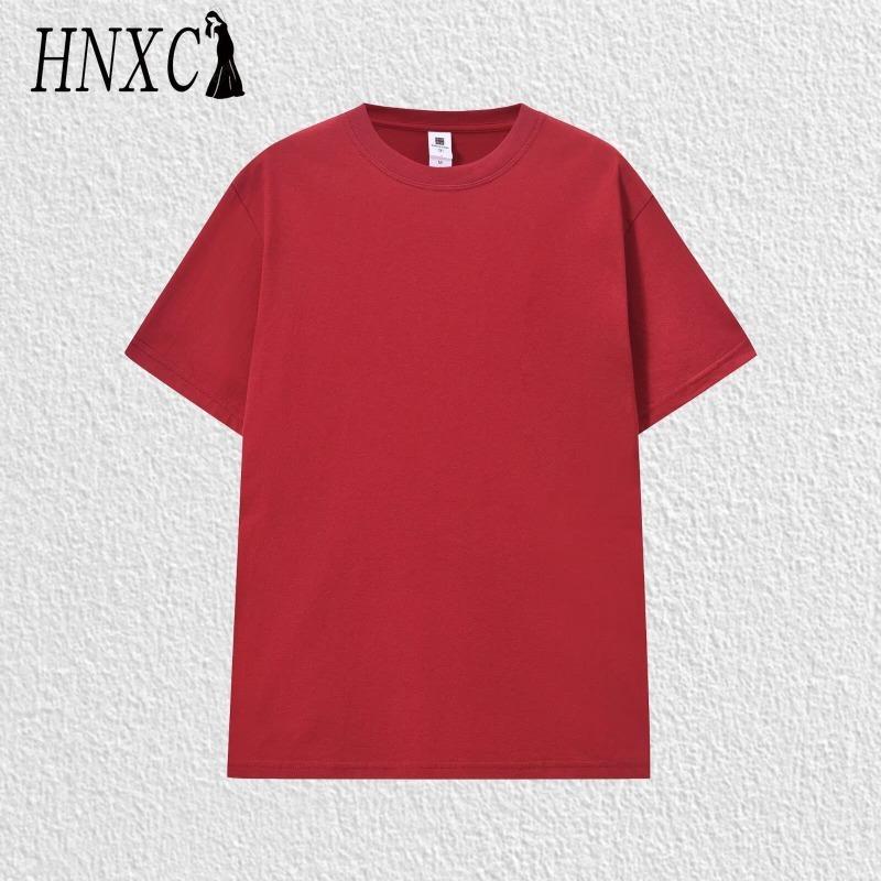 HNXC Хлопковая футболка с коротким рукавом, мужская модная свободная рубашка с половиной рукава, сострадательная рубашка с принтом