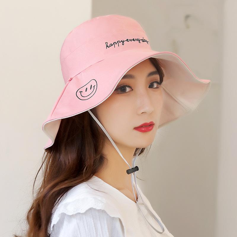 Весенне-летние двусторонние шляпы с широкими полями и вышивкой для пляжа, женские шляпы с широкими полями, солнцезащитные шляпы с ветрозащитной веревкой