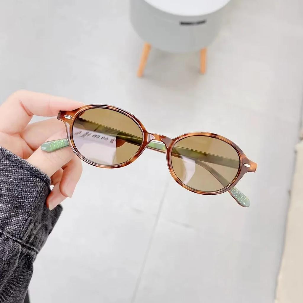 Retro Oval Frame Glasses for Women Sweet Cool Eyewear Trend Reading Computer Anti Blue Light Eyeglasses Gafas De Sol