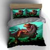 Ferocious dinosaur scene Bedding Duvet cover sets Duvet covers Pillowcases gifts (1 * Duvet Cover 2 * Pillowcases, without duvet insert)