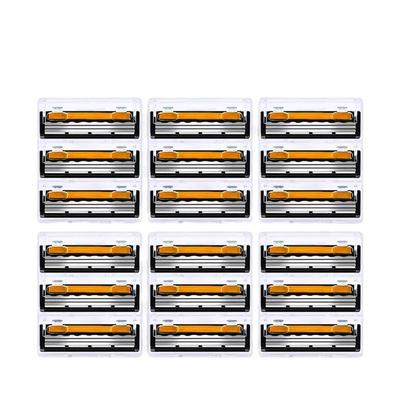 Мужская трехслойная ручная бритва из нержавеющей стали и лезвия