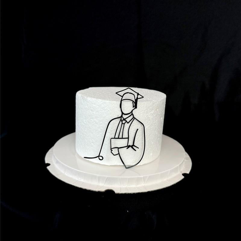 Doctorial Hat Graduation Party Cake Toppers Doctor's Acrylic Cake Decoration