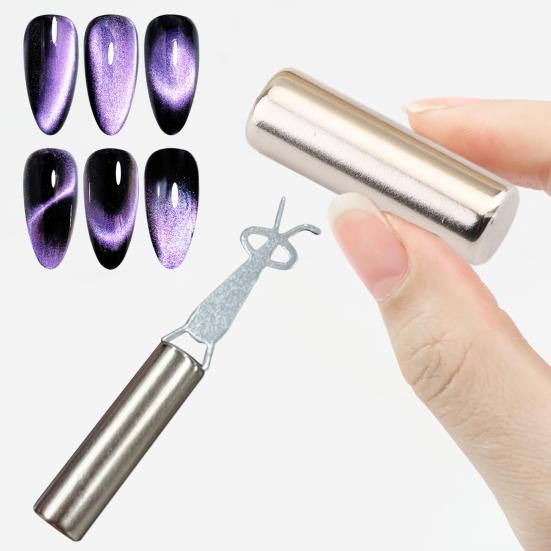 1 набор Магнит для ногтей «Кошачий глаз», магнитная палочка для гель-лака, направляющая Y-образной формы «Кроличьи ушки», для дома, салона, магнитный нейл-арт «Кошачий глаз», инструменты для маникюра, аксессуары