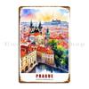 Prague Czech Republic Timeless Treasures Embracing Prague Metal Plaque Poster Classic Designing Designing Tin Sign Poster