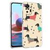 Прозрачный чехол для Xiaomi Redmi Note 10 9 8 Pro 9S 10S 7 K40 9A 8T 9C 9T 8A силиконовый чехол для телефона мягкий чехол силуэт таксы собака