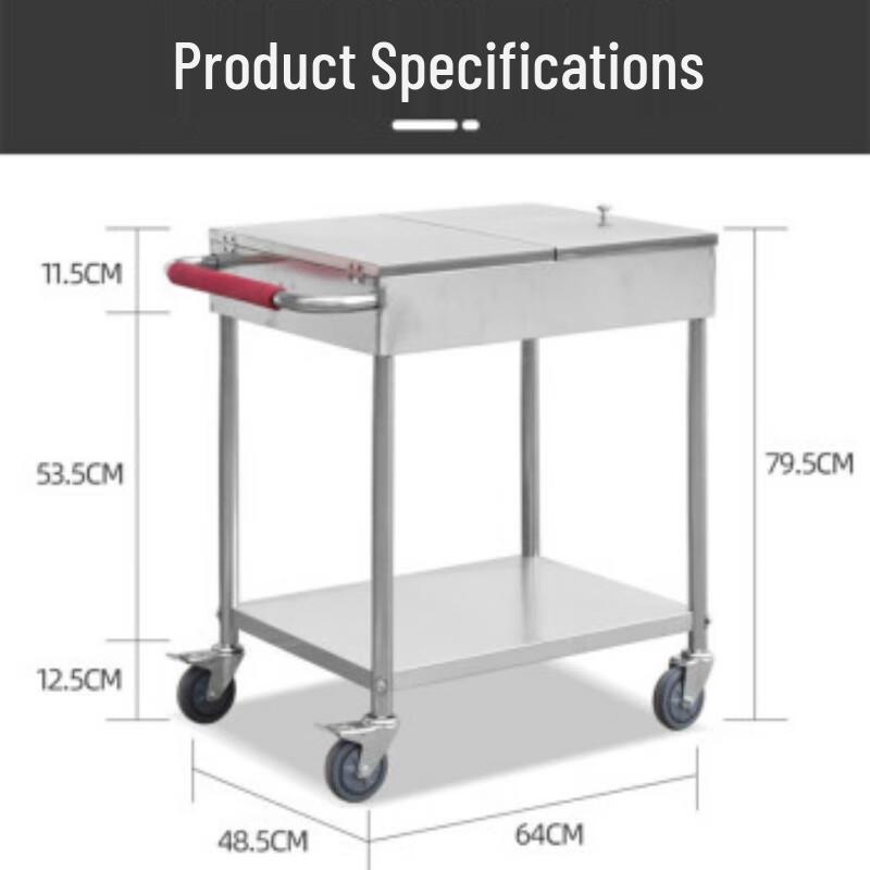 Mobile Stainless Steel Kitchen Spice & Seasoning Cart