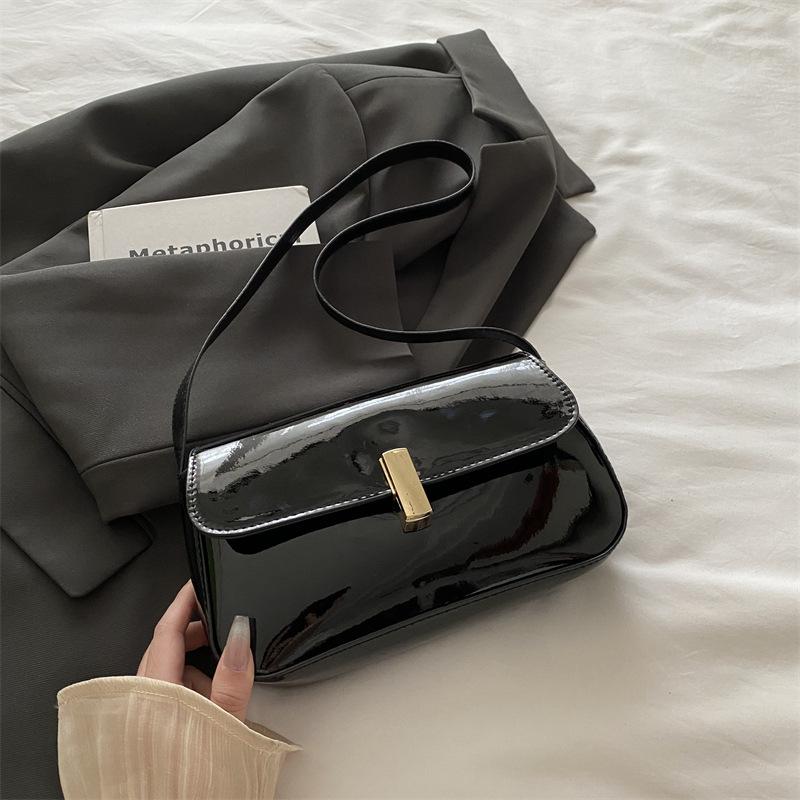 Women S Solid Simple Underarm Square Bag Fashion Shoulder Bag