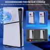 Вентилятор охлаждения RGB с защитной пластиной для PS5 Slim Digital/Disc, автоматическая регулировка скорости с помощью датчика температуры, 3 ручных скорости вентилятора и концентраторы USB3.0, система охлаждения