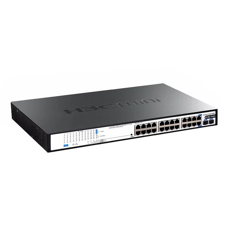 H3C Mini S1226F-PWR 24-Port Gigabit PoE Switch