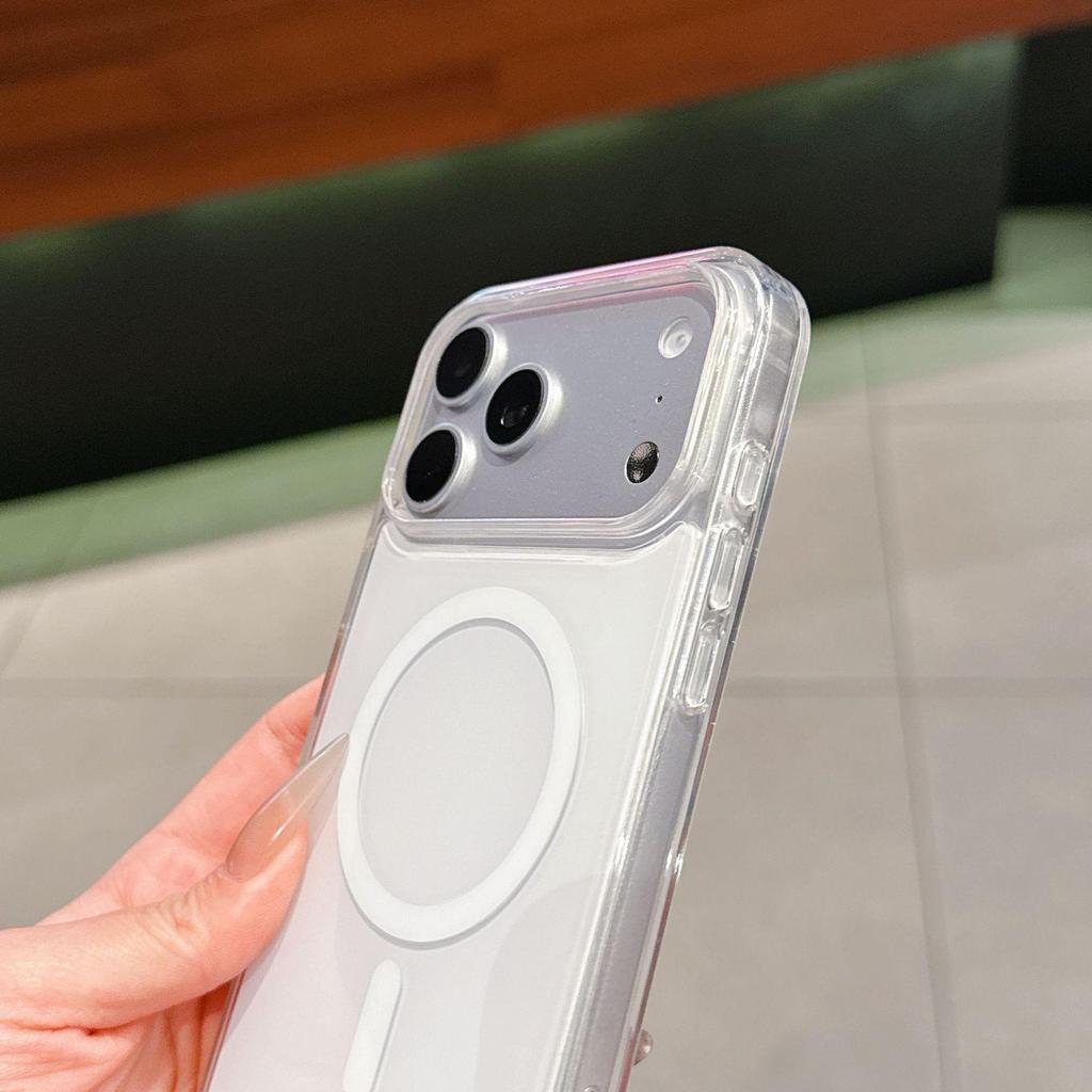 Магнитный чехол высокой прозрачности для iPhone 17 Pro Max - Защитная крышка, устойчивая к AirDrop