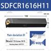 91° Центральный винт Держатель инструмента для токарного станка с ЧПУ SDFCR1212H07/SDFCL2020K11