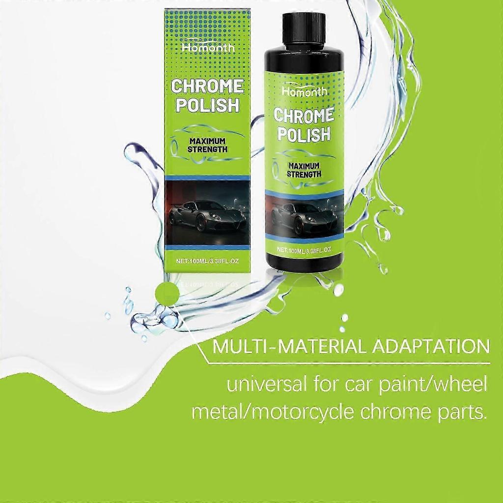Car Metal Polishing Agent - 3-in-1 Cleaner, Polisher & Protector for Ultimate Shine | Easy Application, Stubborn Stain Removal, Anti-Fouling Protectio