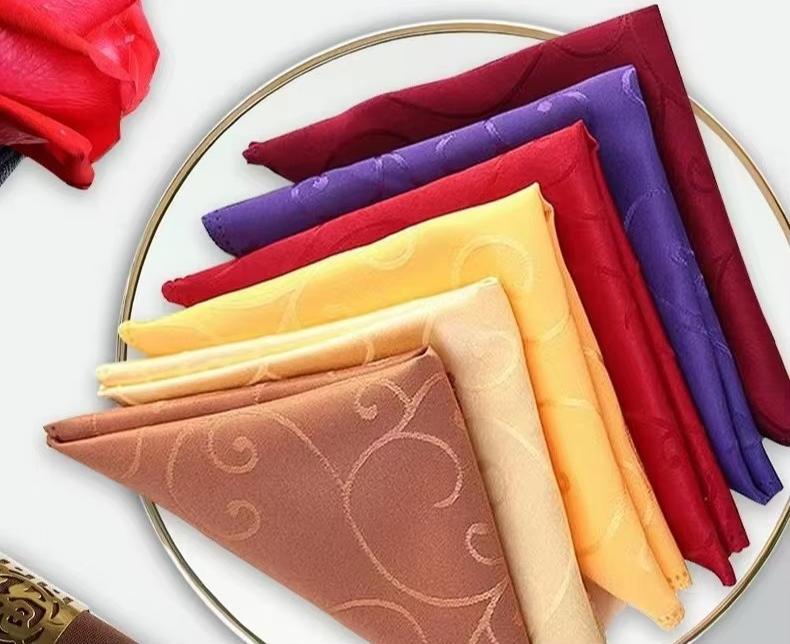 Hotsale Custom Square Table Napkins Cloth Eco-Friendly Hotel Western Restaurant Decoration Durable Napkins Cloth