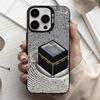 Чехол для телефона M-Moslem и K-kaaba Для iPhone17,16,15,14,13,12,11 Plus,Pro Max Конфетный Посеребренный Внутренний Чехол