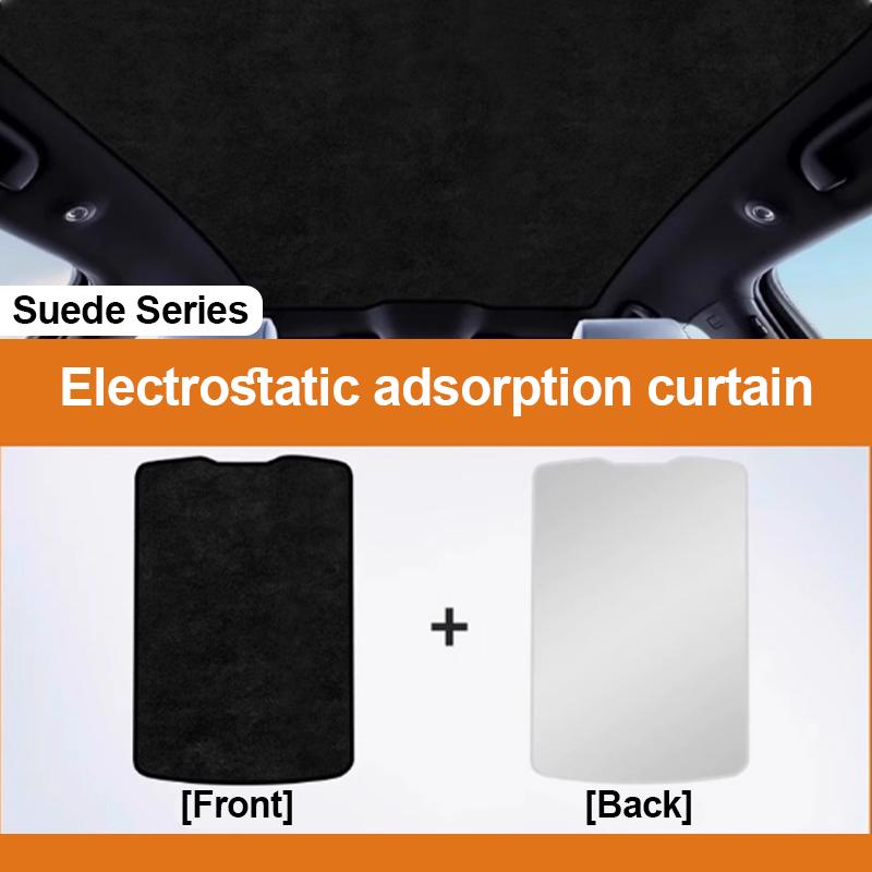 For Volvo EX30 Accessorie  2024 2025 Car Glass Roof Sun Shades Electrostatic Adsorption Sunroof Sunshade Skylight Accessorie