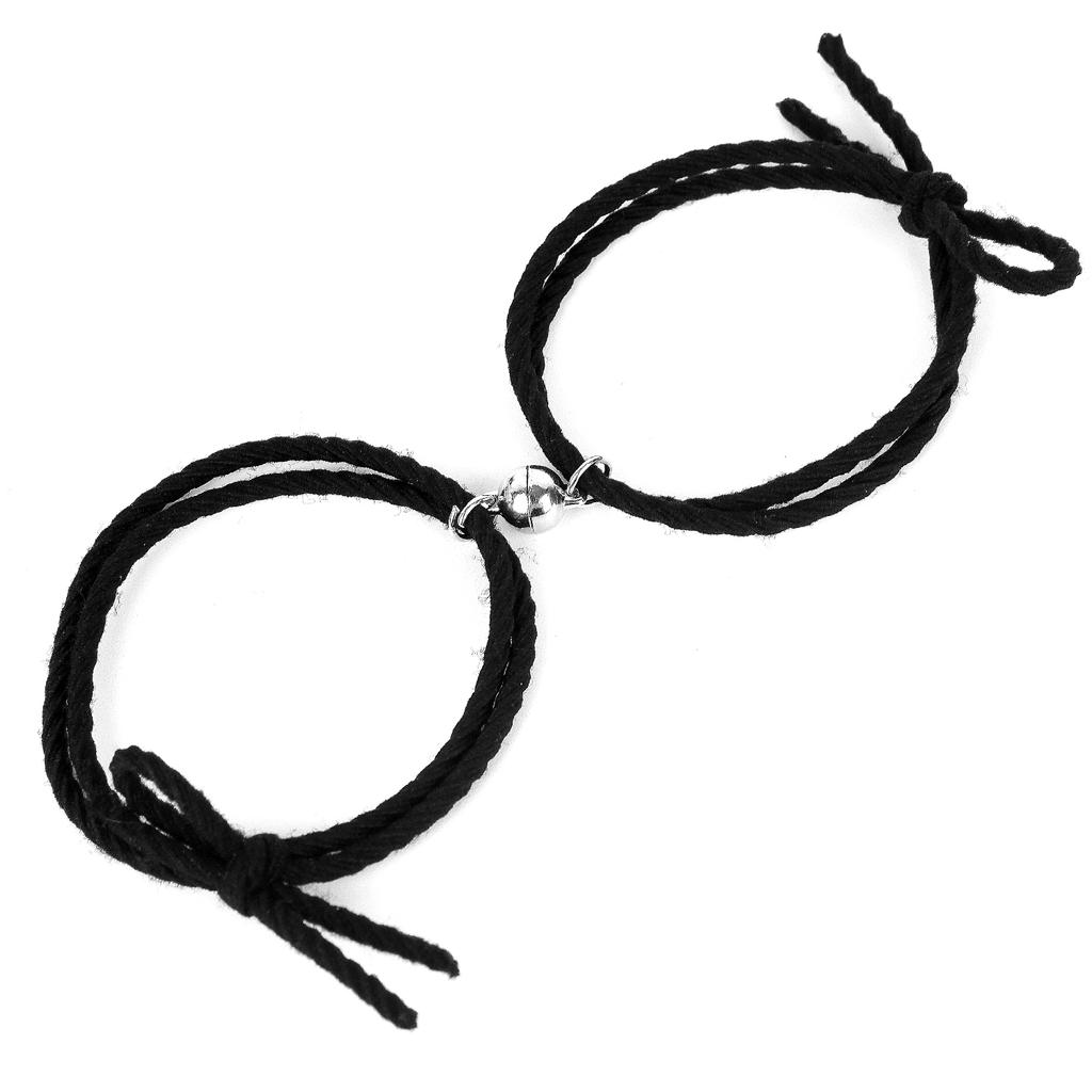 1 Pair Braided Couple Magnetic Bracelet