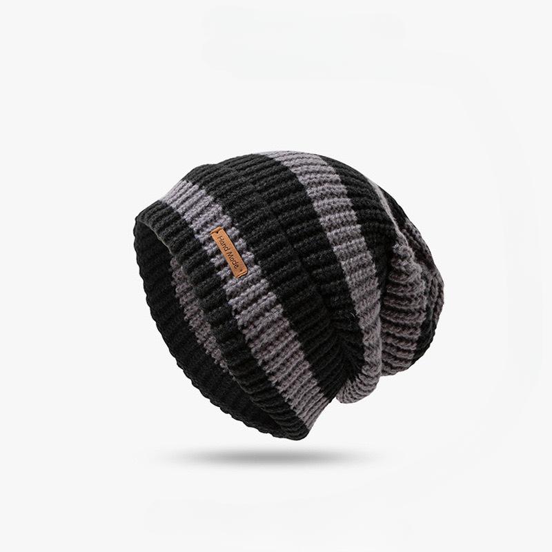 Women's And Men's Striped Beanie, Autumn/Winter Warmth And Lightweight Hat
