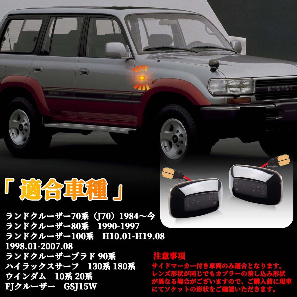 GemPro Светодиодный боковой габаритный огонь для Toyota Cruiser Серия 70 Land Мигающий