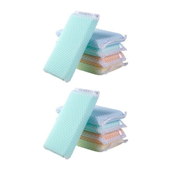 5/10 шт. Чистящая губка Уникальная сетчатая поверхность Сильная дезактивация Легкая губка для мытья посуды