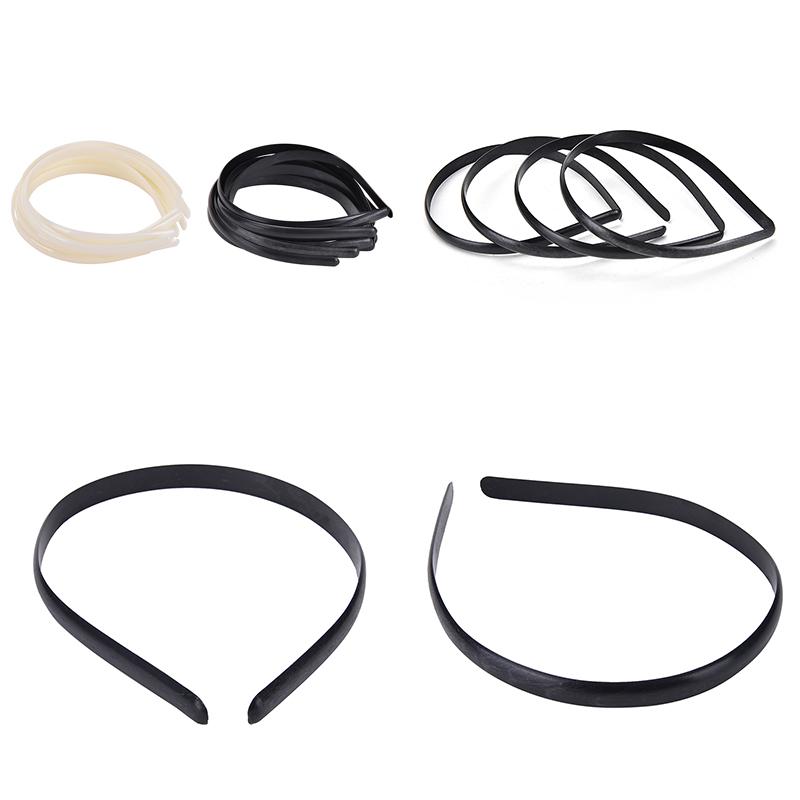 10 шт./компл. пластиковая резинка для волос без зубов детский аксессуар для волос сделай сам 2 цвета